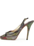 Jimmy Choo Pre-Owned 120mm metallic heeled sandals - Silver