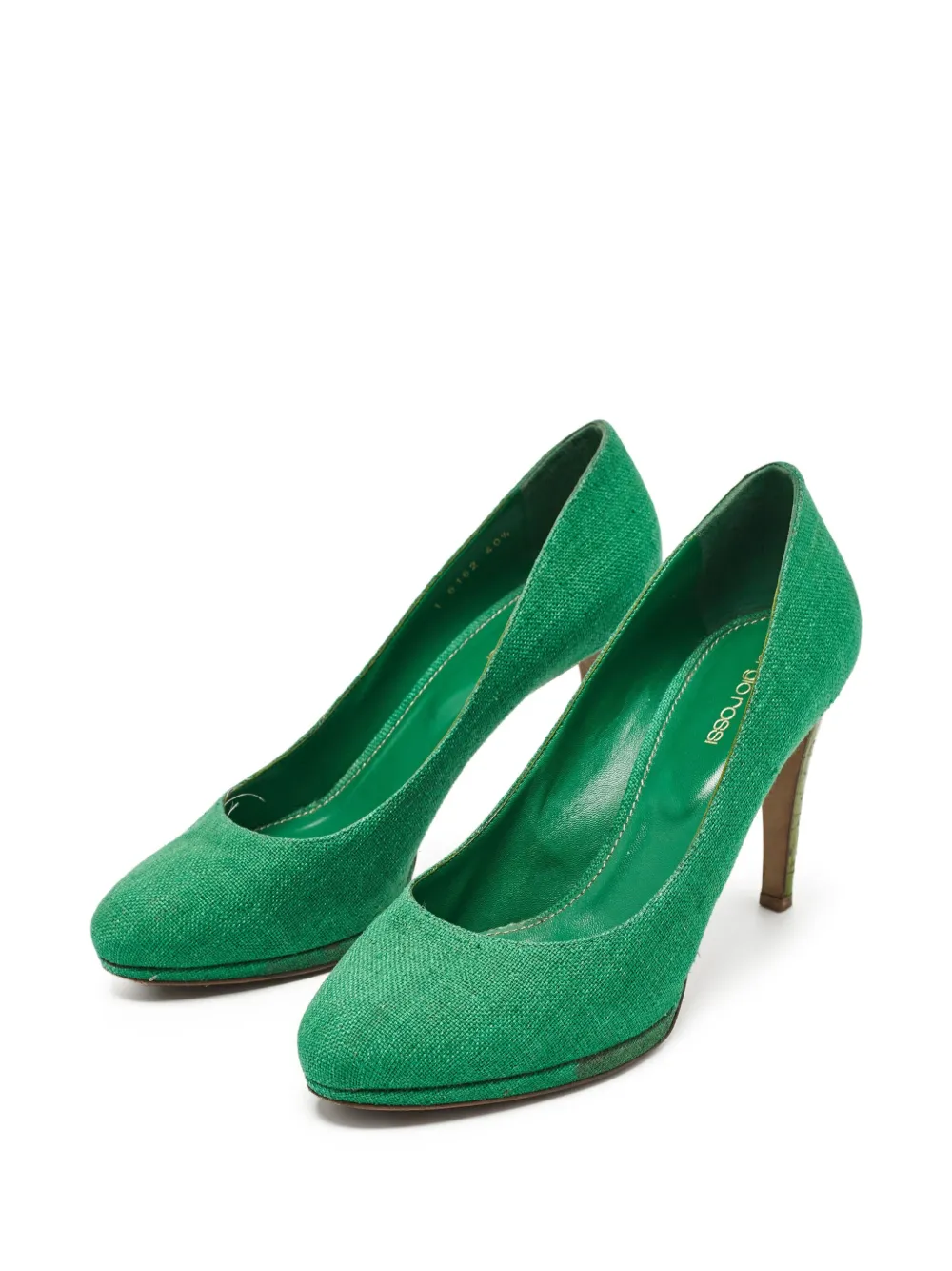 Sergio Rossi Vintage pre-owned 100mm canvas pumps | Image 2