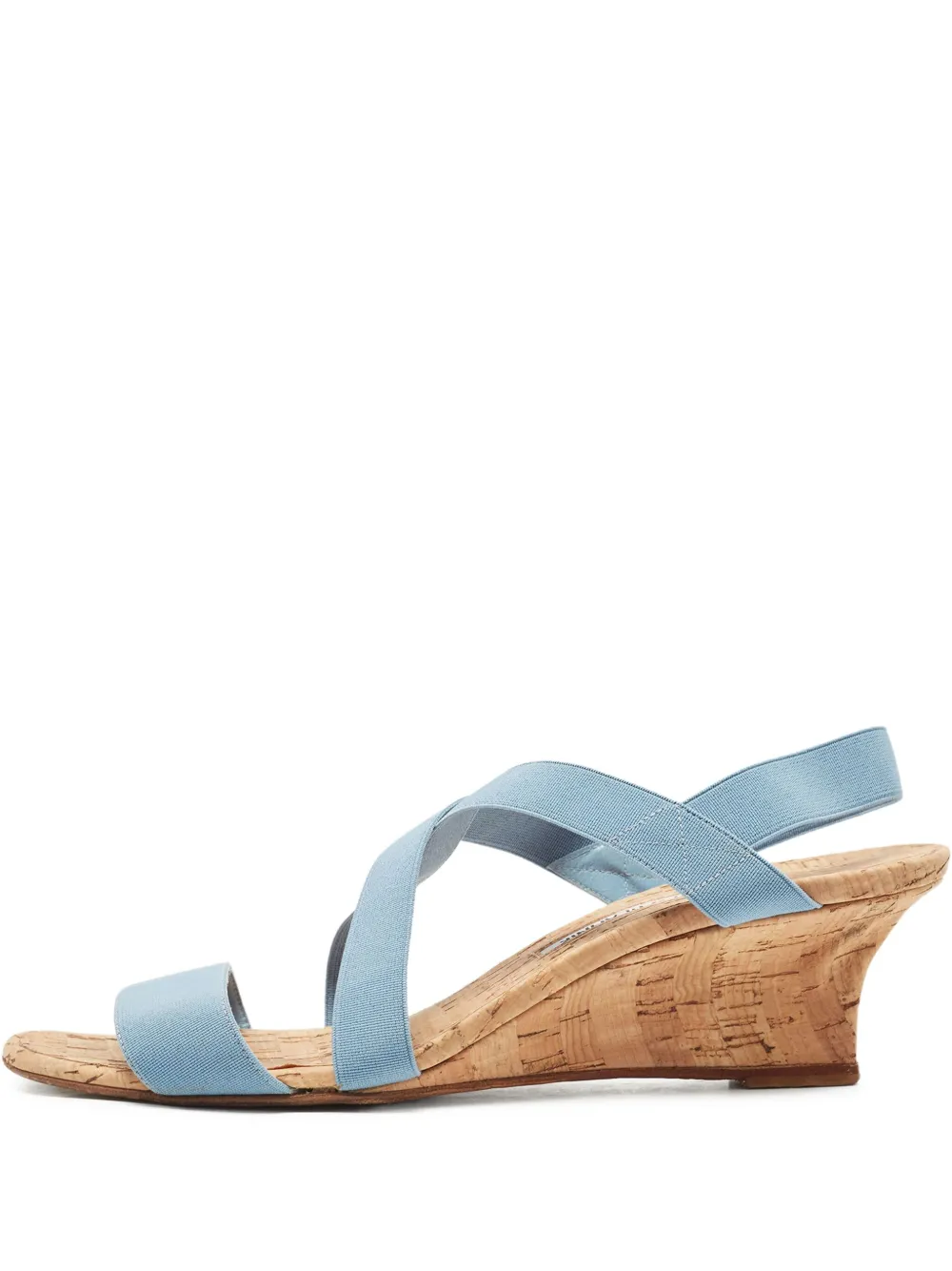 Manolo Blahnik sandales compensées Terwe 60 mm à design pre-owned | bleu | Image 1