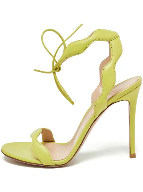 Gianvito Rossi 105mm scalloped strappy sandals