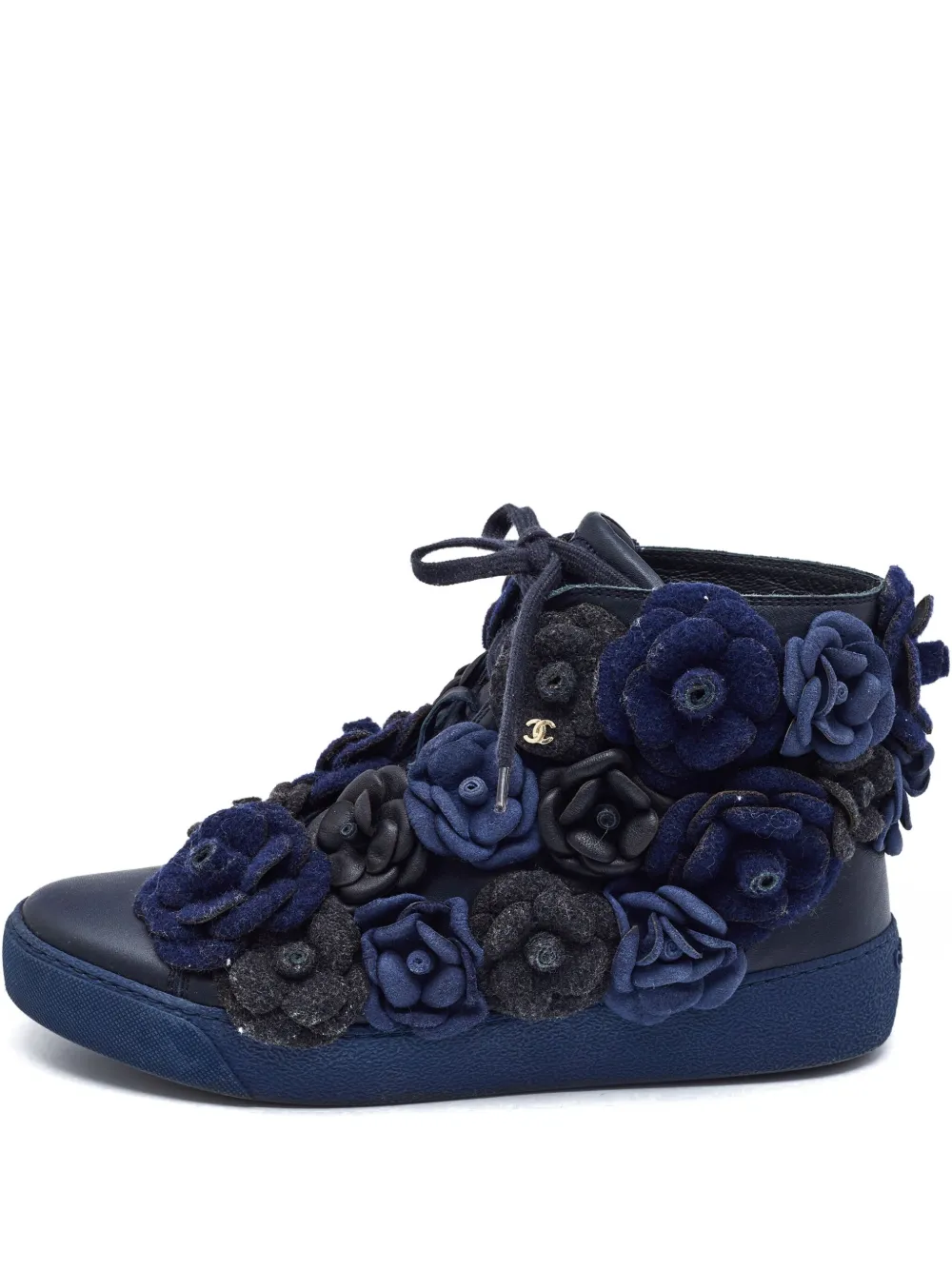 CHANEL Pre-Owned Camellia Sneakers - Schwarz