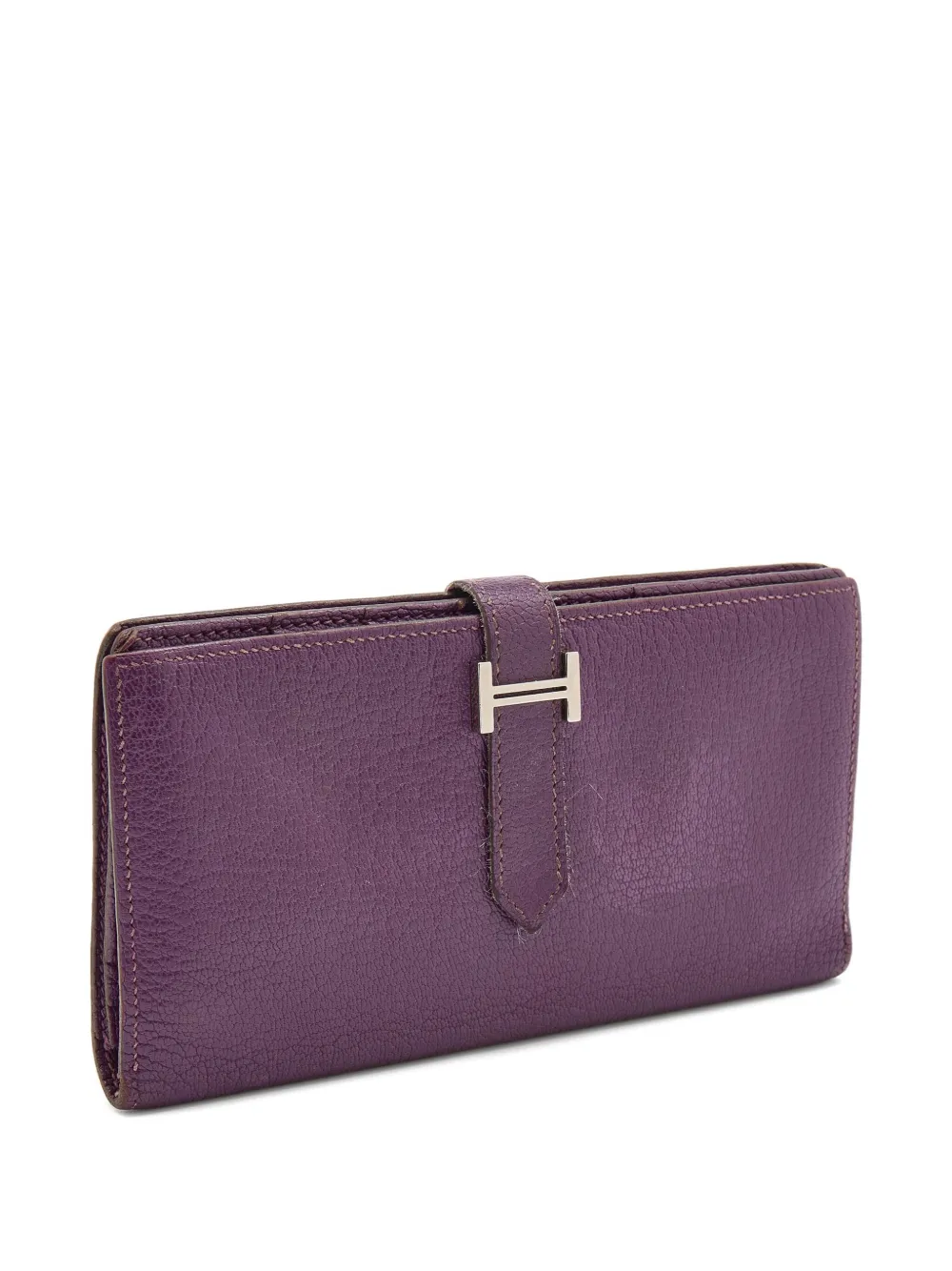 Pre-owned Hermes Bearn Leather Wallet