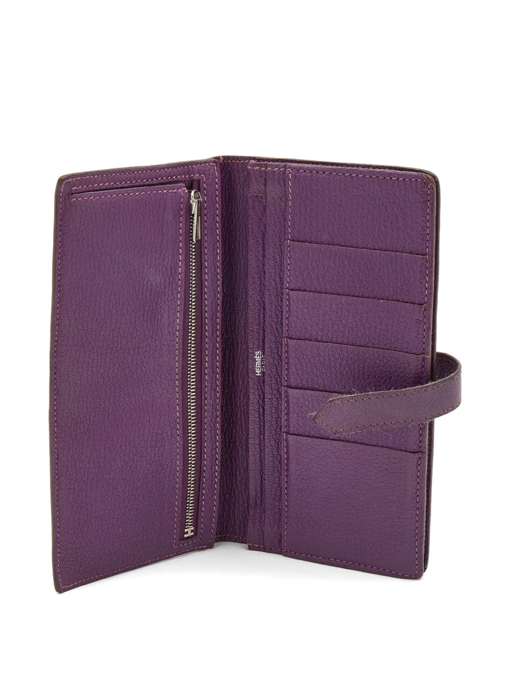 Pre-owned Hermes Bearn Leather Wallet