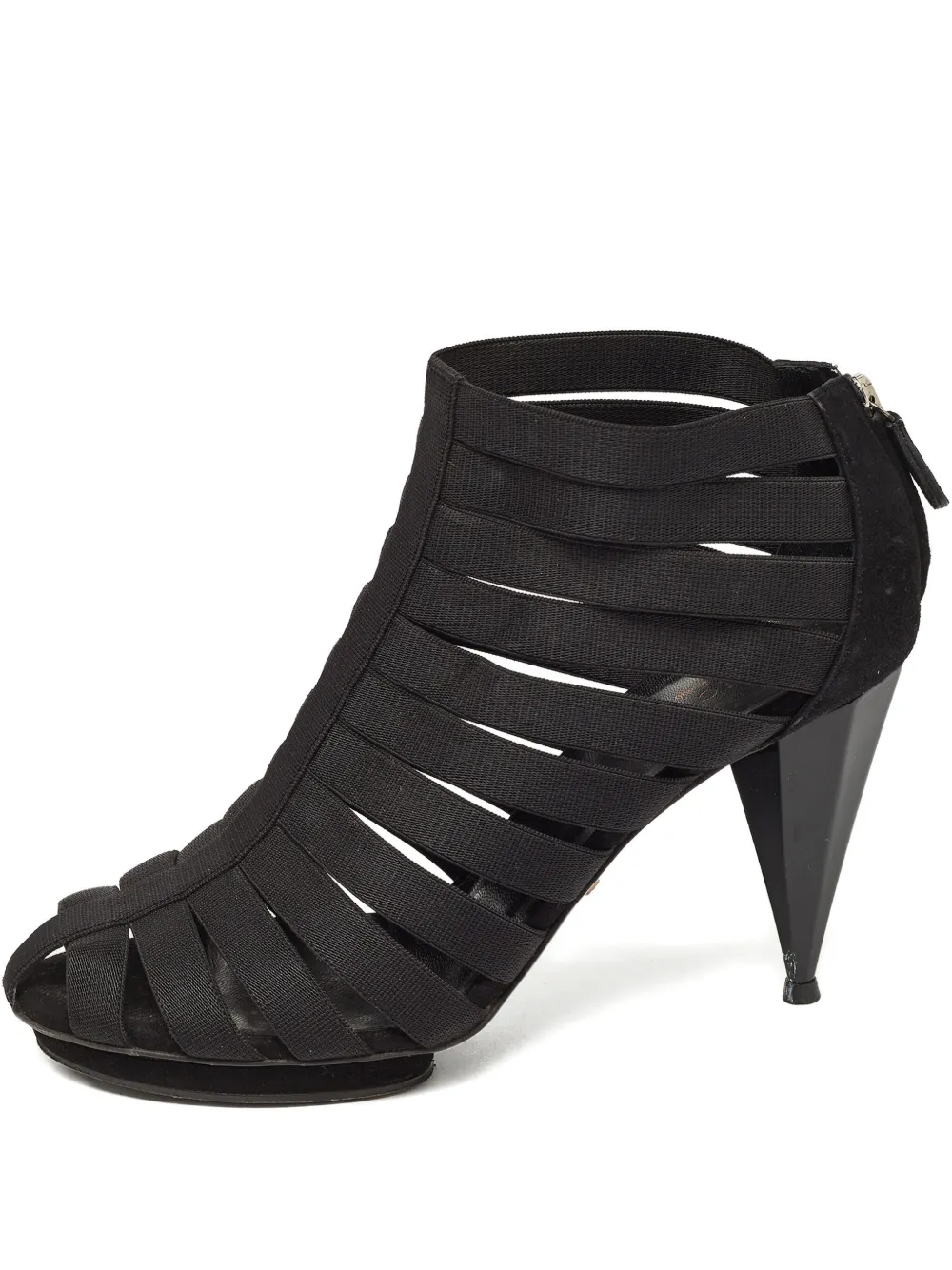 Gucci Pre-Owned 100mm platform booties | Black | Image 1