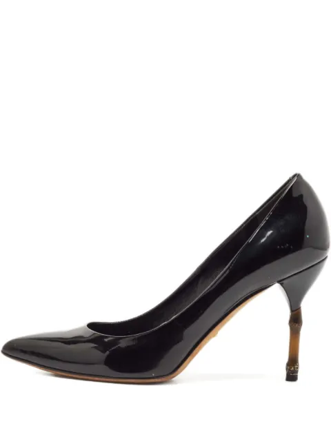 Gucci Pre-Owned 95mm Bamboo-heel pumps
