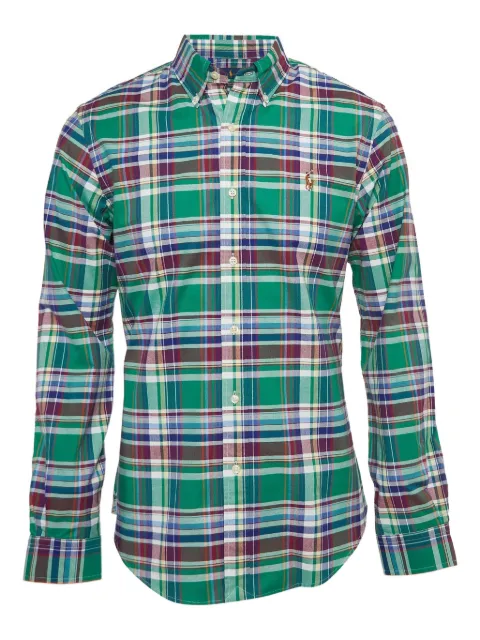 Polo Ralph Lauren Vintage camisa con motivo de cuadros de archivo