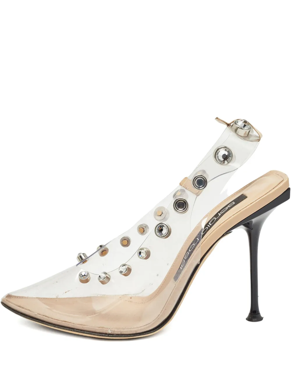 Sergio Rossi Vintage Pre-owned rhinestone-embellished pumps | White | Image 1