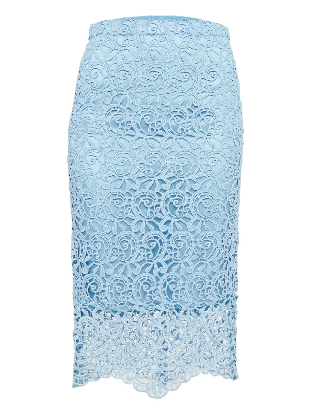 Burberry Pre-Owned floral-lace skirt | Blue | Image 1