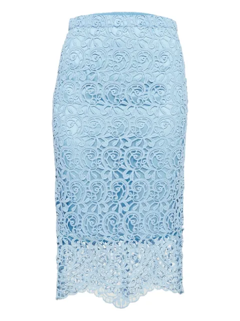 Burberry Pre-Owned floral-lace skirt