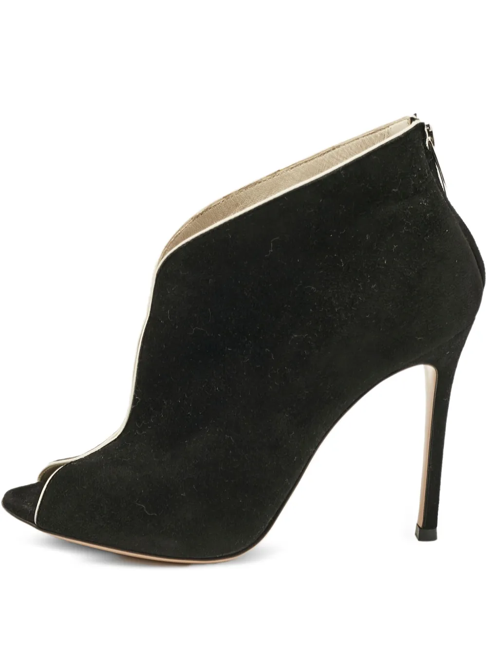 Gianvito Rossi Pre-owned 105mm peep-toe stiletto boots | Black | Image 1