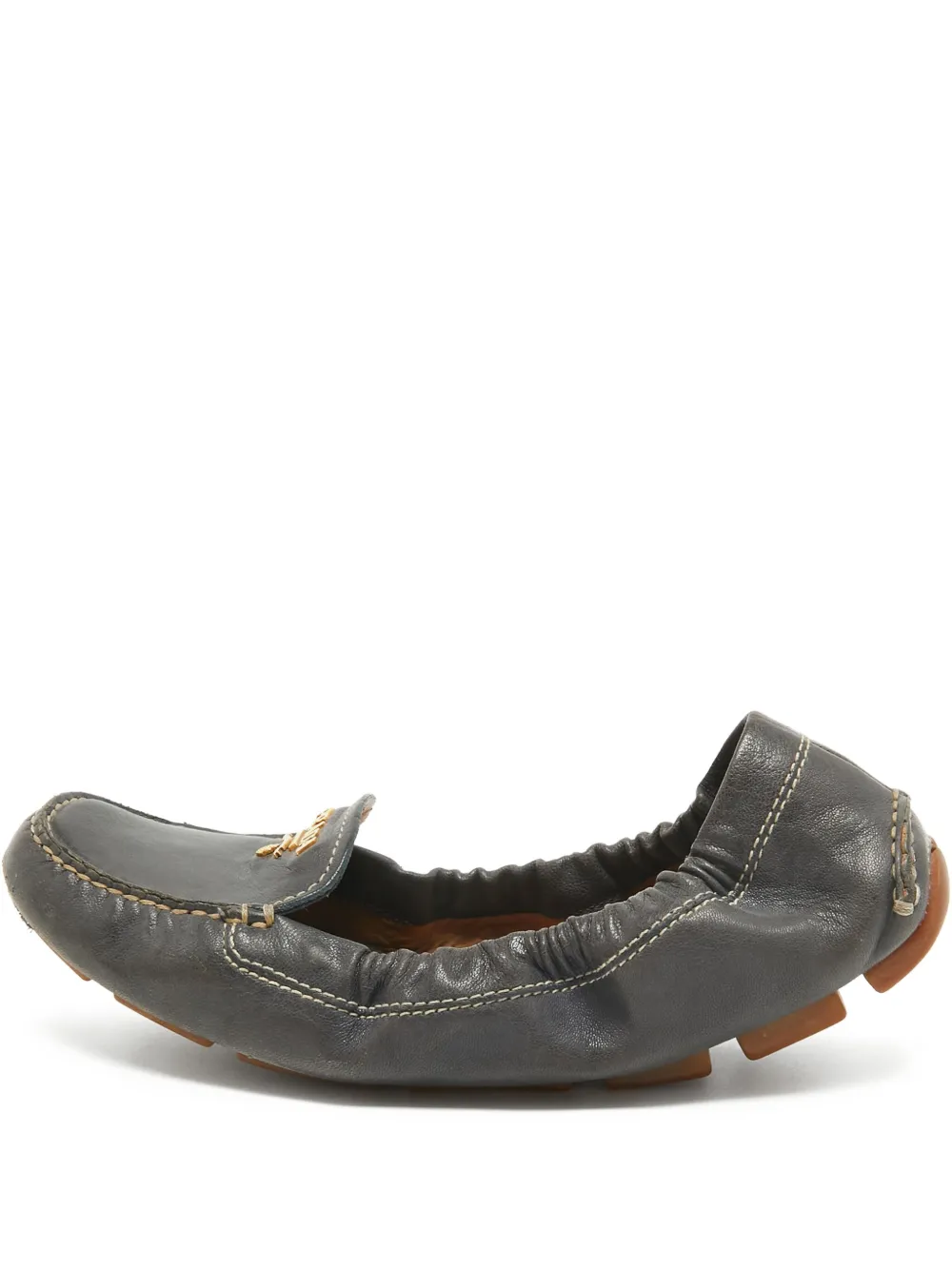 Prada Pre-Owned leather flats | Black | Image 1