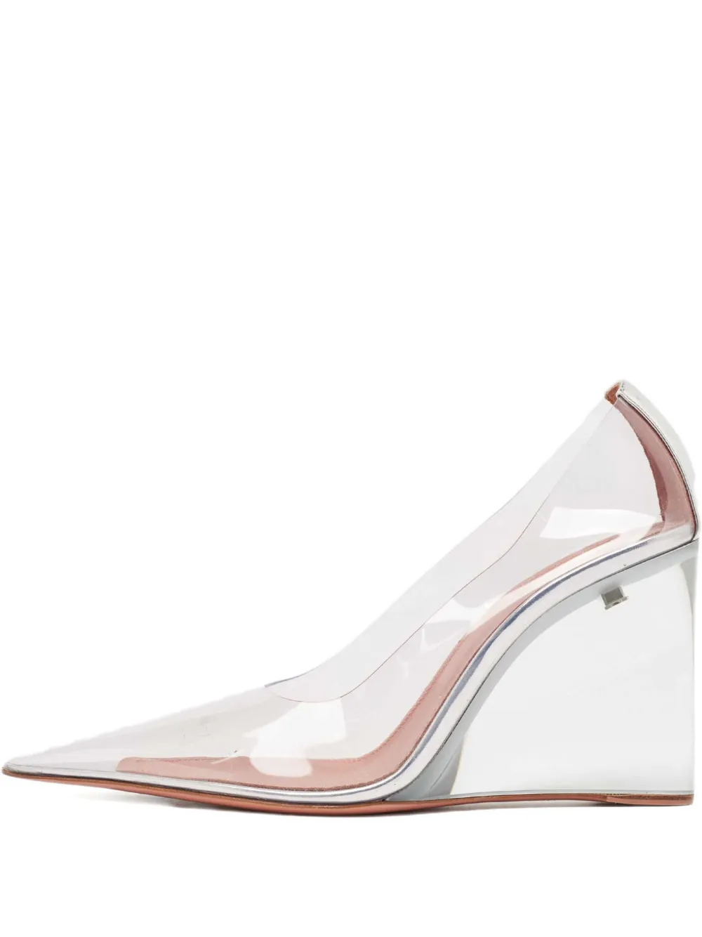 Amina Muaddi Pre-owned 95mm wedge pumps | White | Image 1