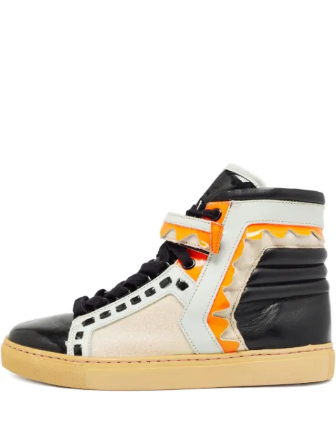 Sophia Webster pre-owned glitter high-top sneakers