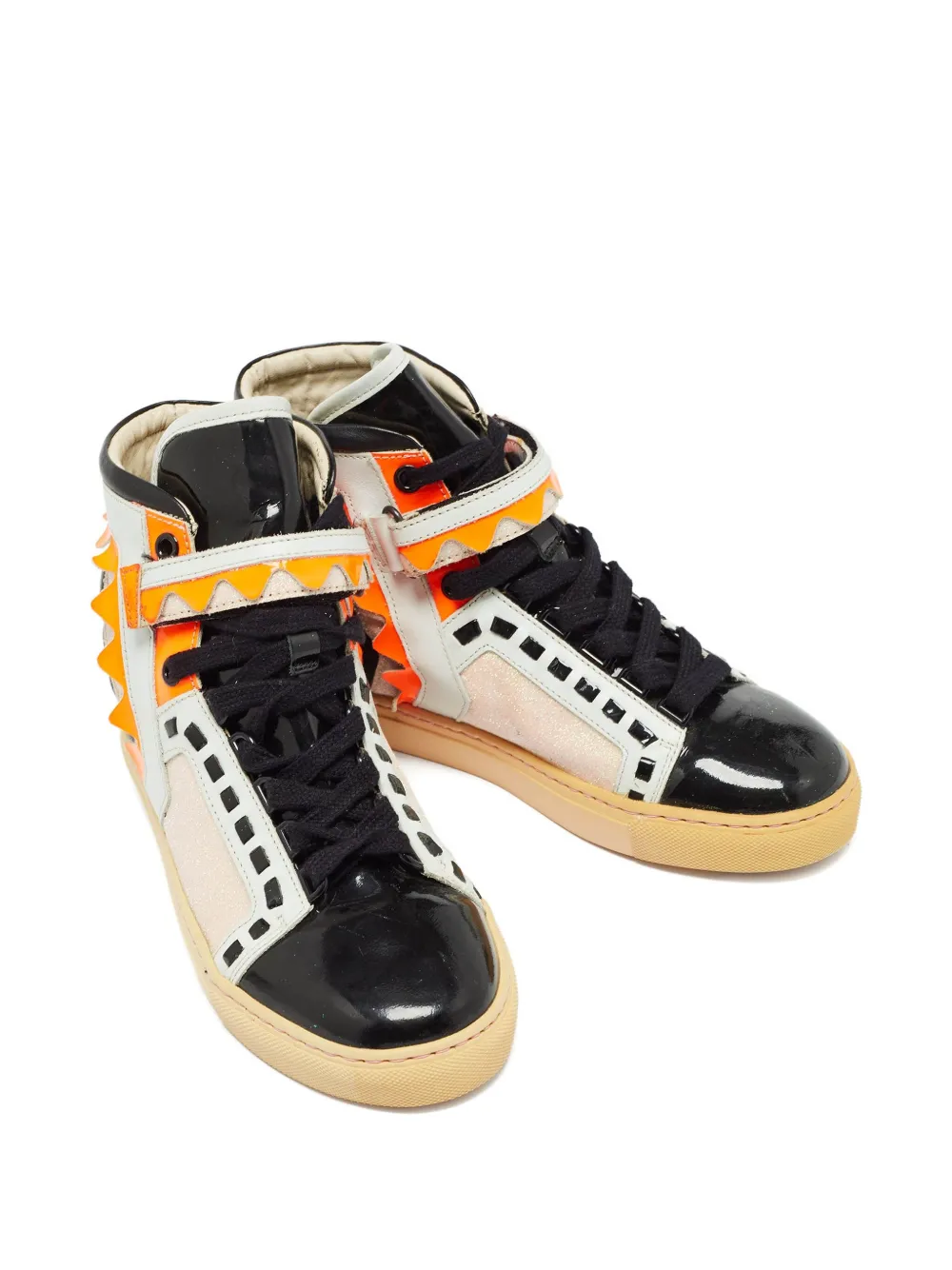 Sophia Webster pre-owned glitter high-top sneakers | Image 2