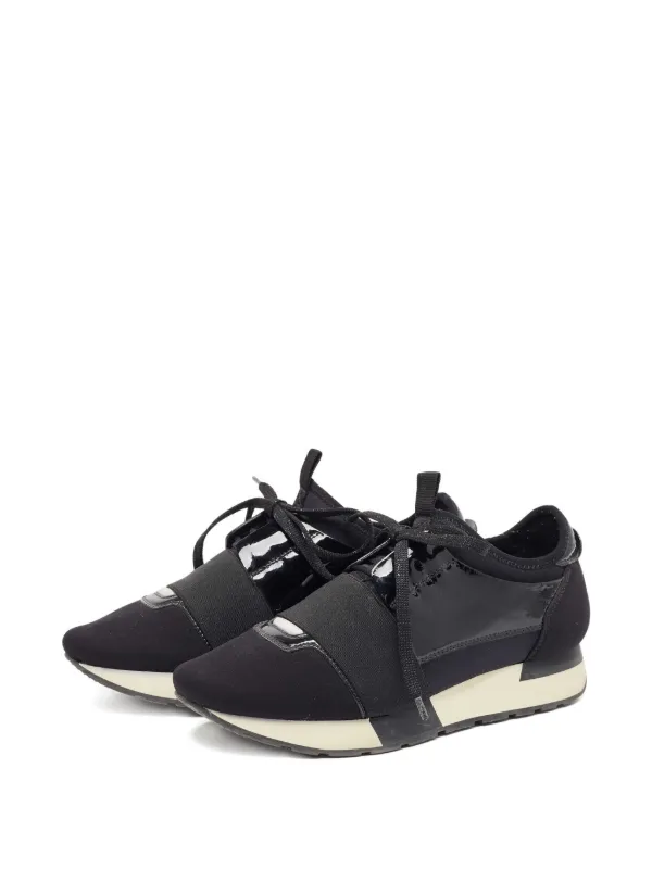 Balenciaga Pre-Owned Race Runner Sneakers Black FARFETCH IN