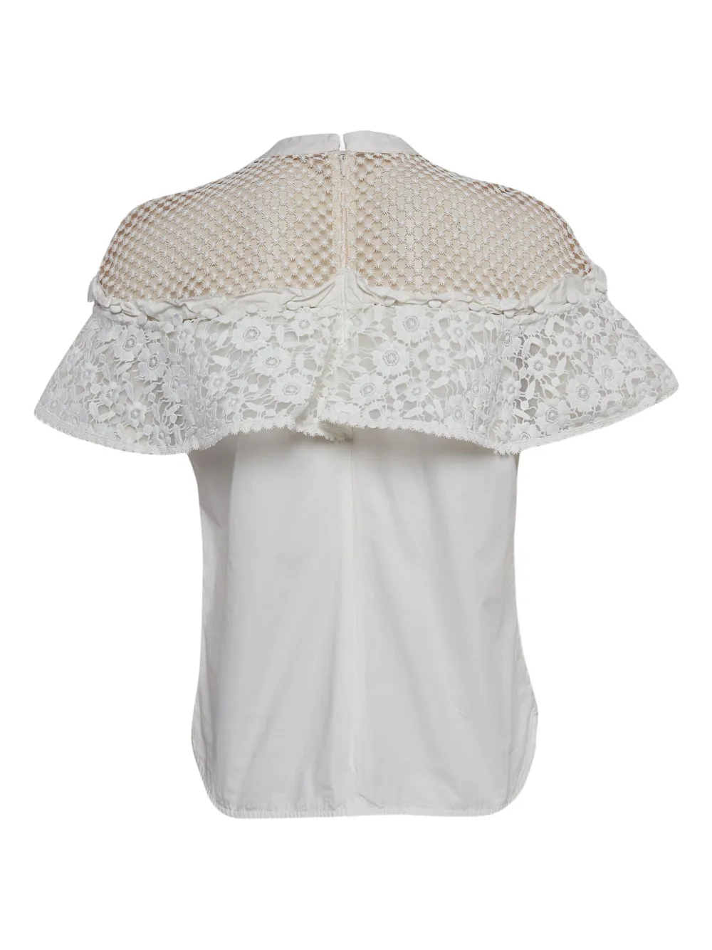 Self-Portrait pre-owned lace ruffle top | Image 2