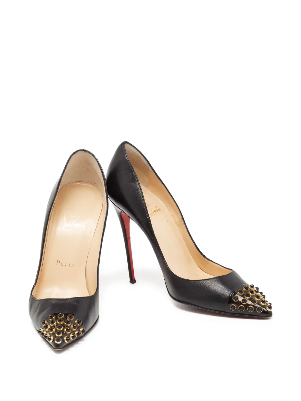 Christian Louboutin Pre-Owned 115 mm Cabo leren pumps - Zwart