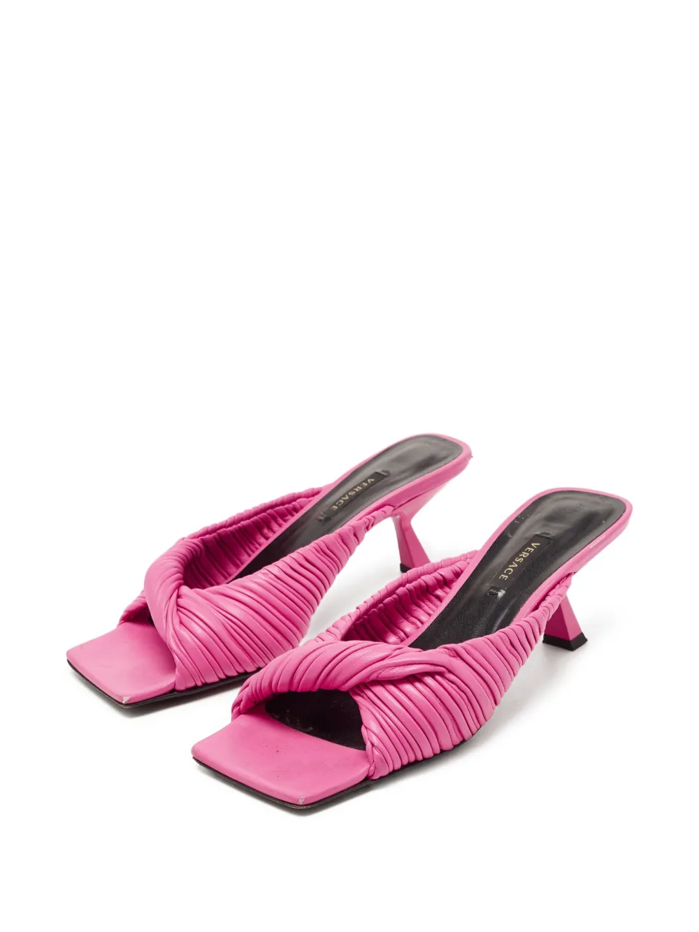Versace Pre-Owned 65mm leather sandals | Heeled Sandals | Image 2