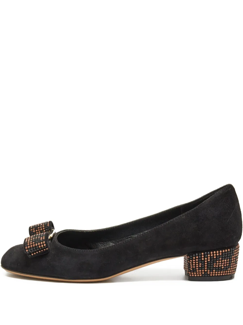 Ferragamo Pre-Owned zapatillas con tacón de 40mm | negro | Image 1