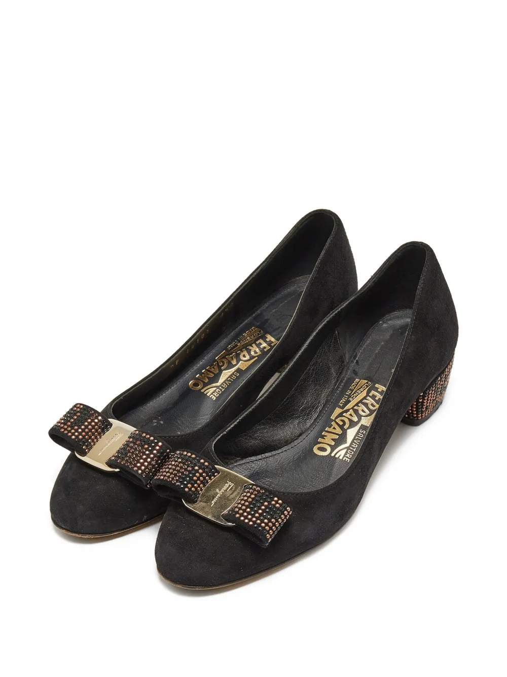 Ferragamo Pre-Owned zapatillas con tacón de 40mm | Image 2