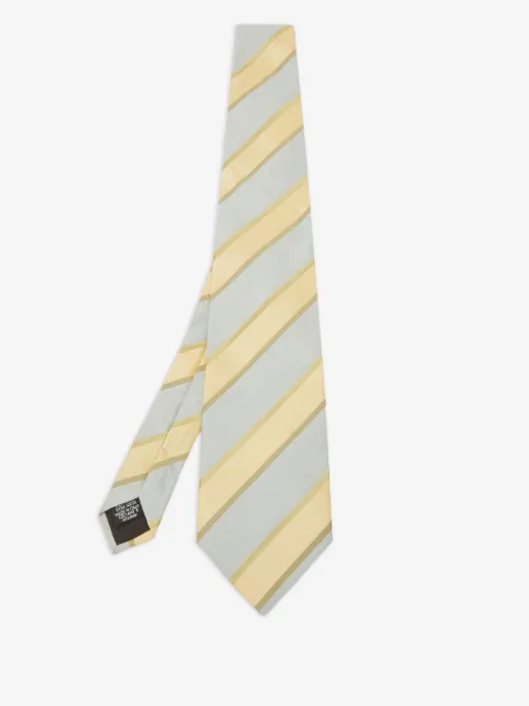 BOSS corbata de seda con rayas estampadas pre-owned