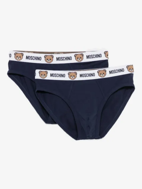 Moschino logo-detail briefs (pack of two)