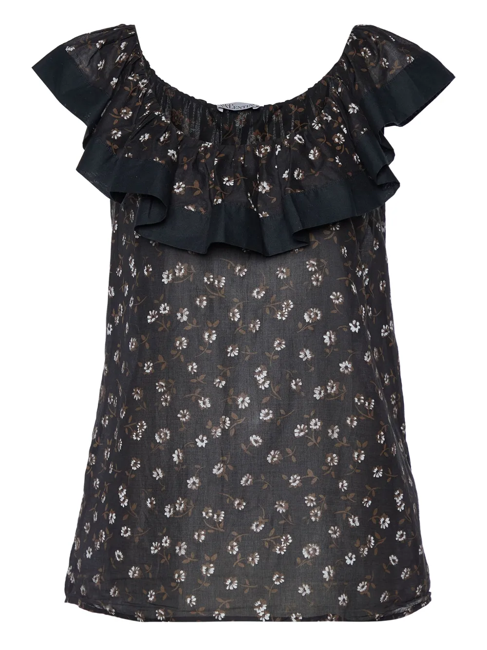 Valentino Pre-Owned haut à fleurs | noir | Image 1