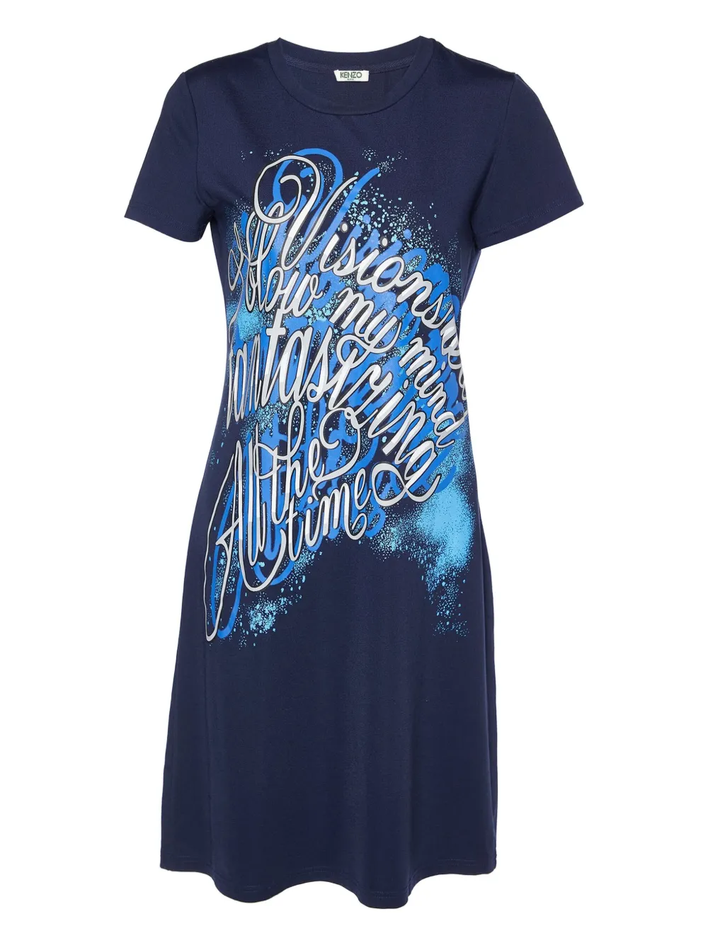 printed mini dress