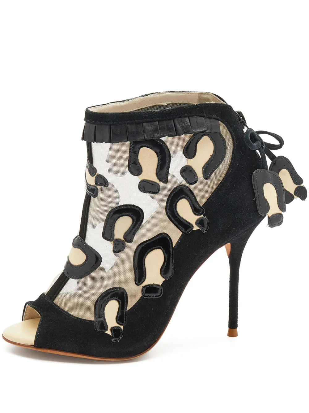 Sophia Webster bottines pre-owned 100 mm en résille transparente | noir | Image 1