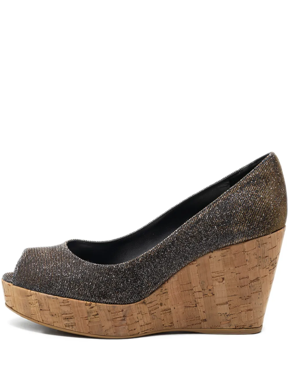 Stuart Weitzman туфли Anna 90 pre-owned с блестками | серый | Image 1