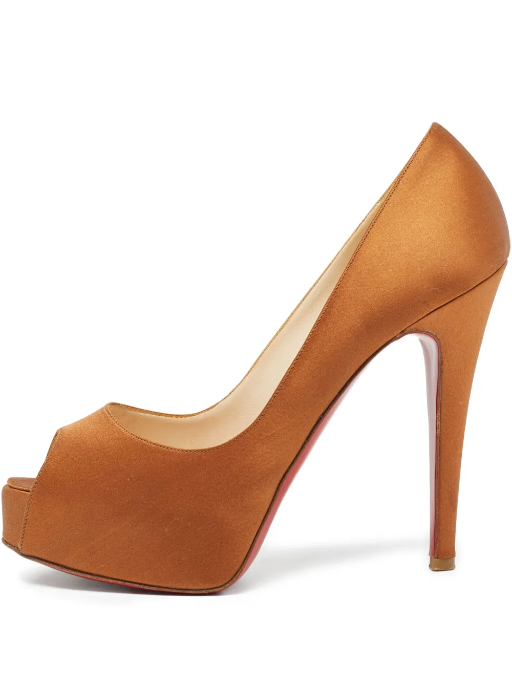 100mm satin pumps