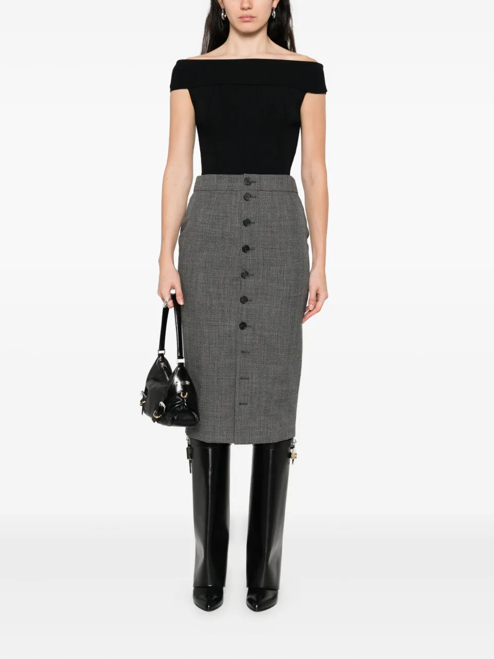 Givenchy off-shoulder ribbed top | T-Shirts & Jersey Shirts | Image 2