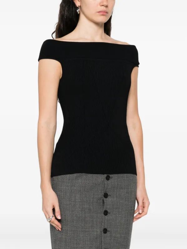 Givenchy オフショルダー トップ | ブラック | FARFETCH JP