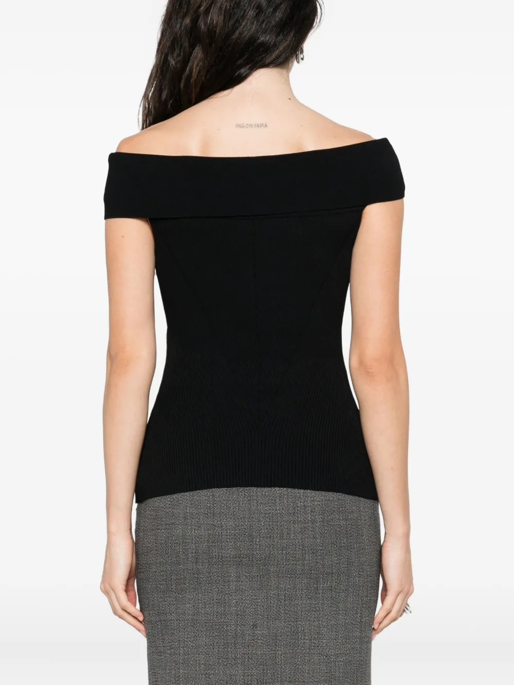 Givenchy Off-shoulder top Zwart