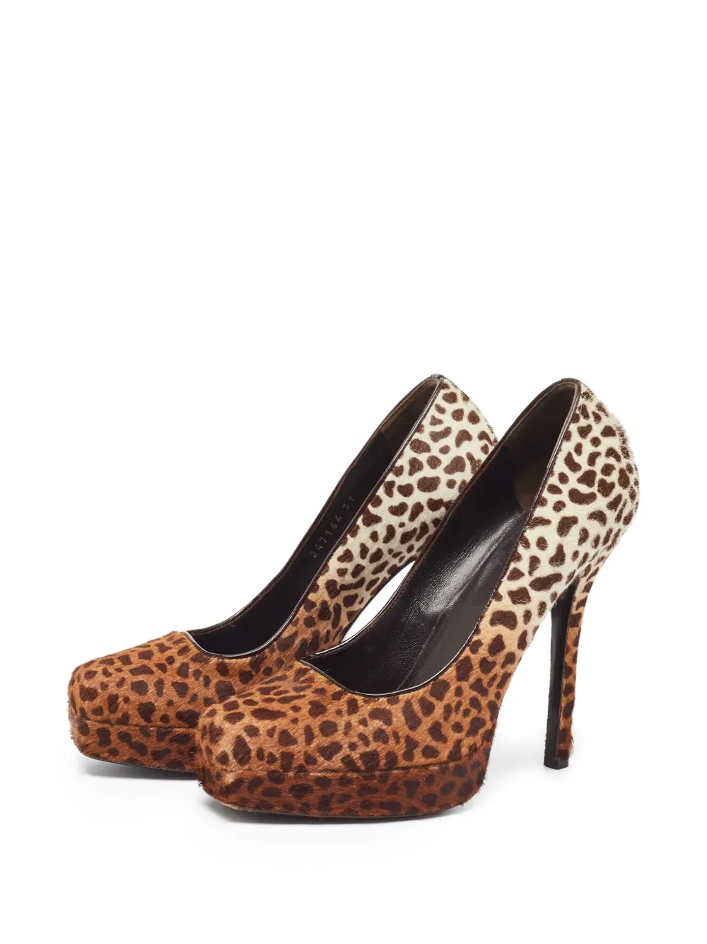 Gucci Pre-Owned 120 mm pumps met hak en luipaardprint - Bruin