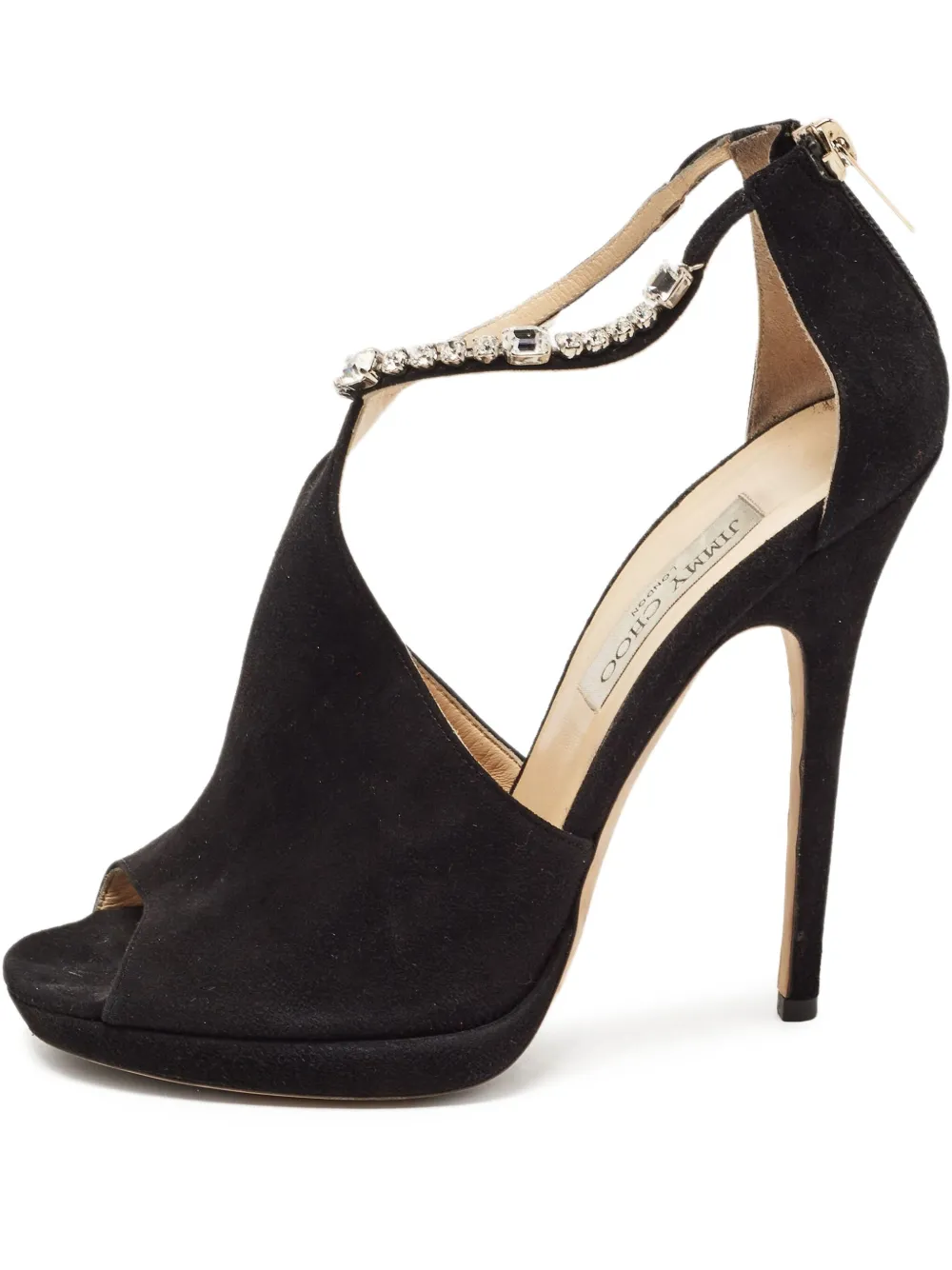 Jimmy Choo Pre-Owned 120mm leather sandals | Black | Image 1