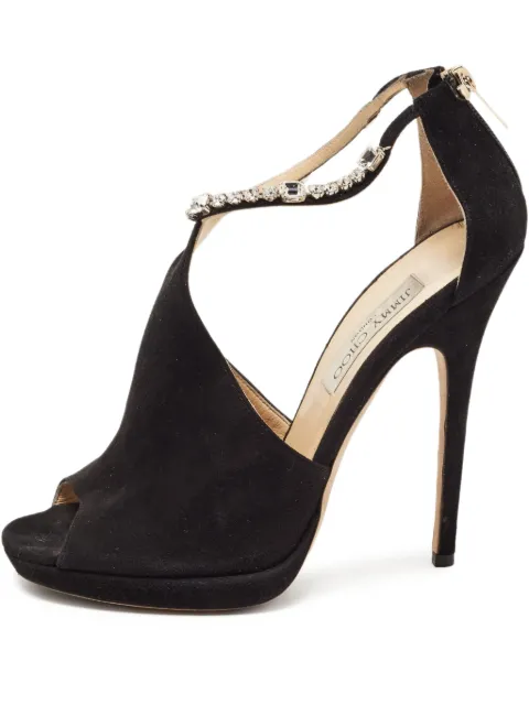 Jimmy Choo Pre-Owned 120mm leather sandals 