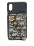 Christian Dior Pre-Owned Oblique iPhone X case - Blue
