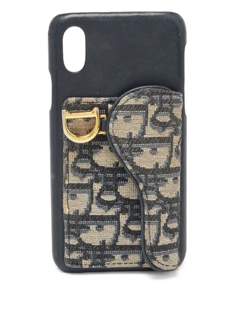 Christian Dior Pre-Owned funda Oblique para iPhone X