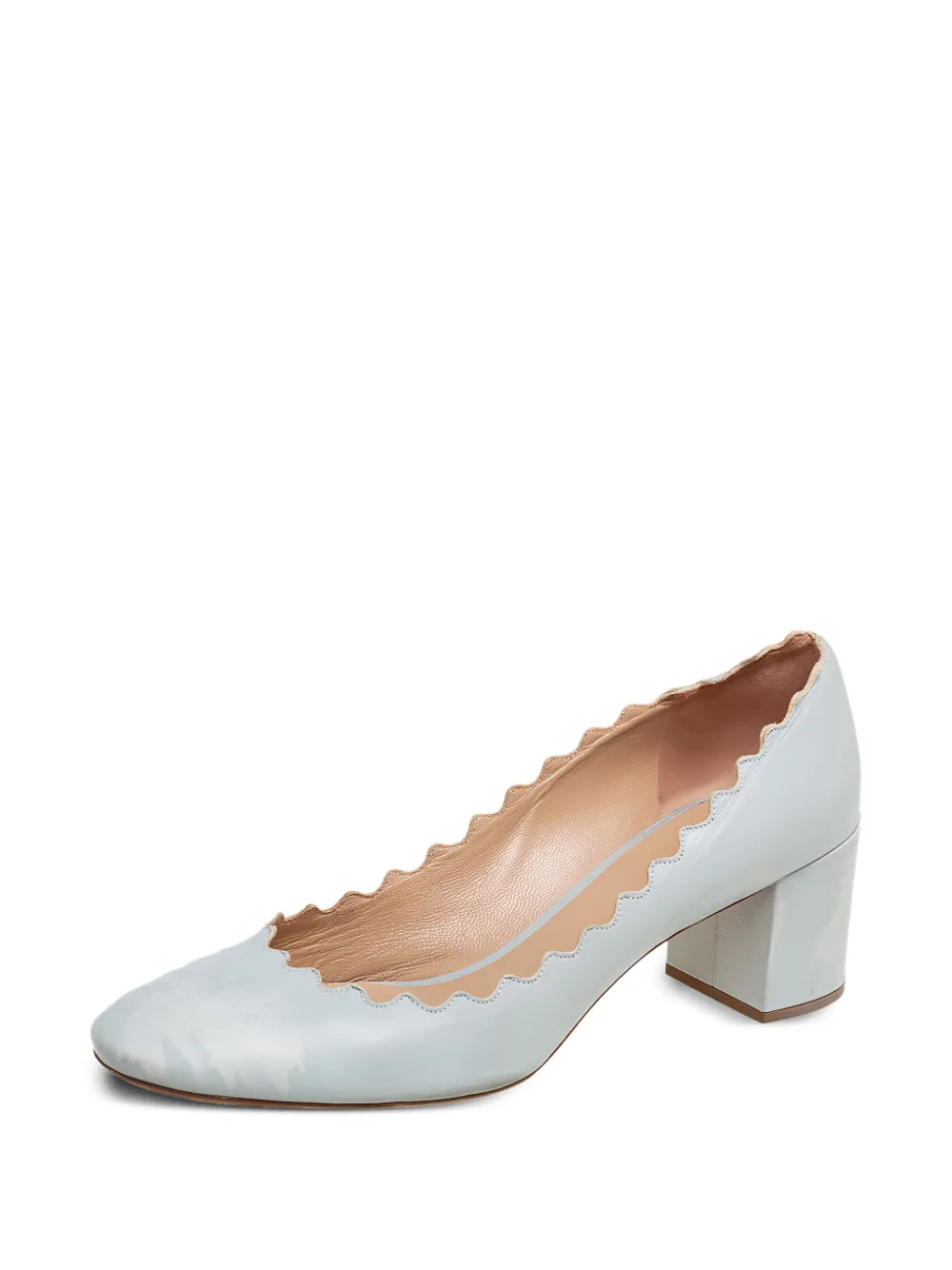 Chloé Pre-Owned 60mm scalloped-edge block-heel pumps | Image 2