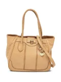 DKNY Vintage pre-owned pebbled-leather tote bag - Neutrals