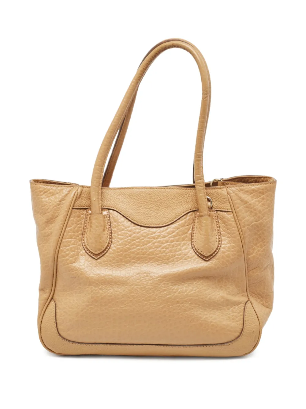 Pre-owned Dkny Vintage Pebbled-leather Tote Bag