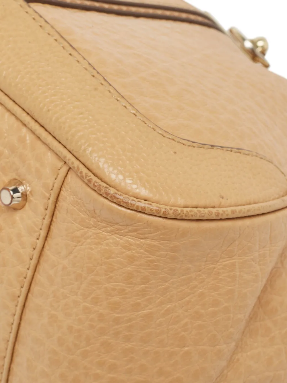 Pre-owned Dkny Vintage Pebbled-leather Tote Bag