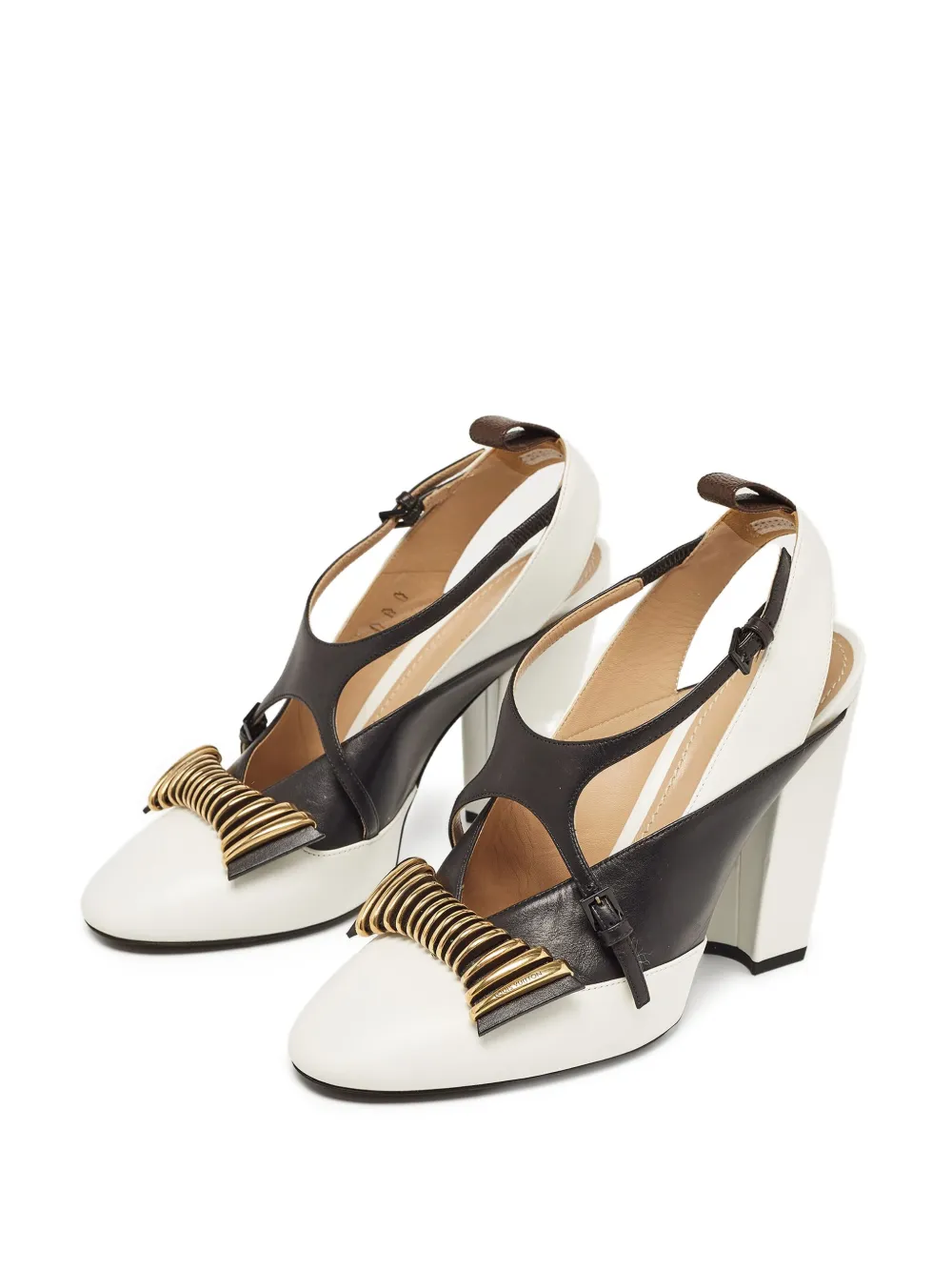 Louis Vuitton Pre-Owned 100 mm pumps met strikdetail - Wit