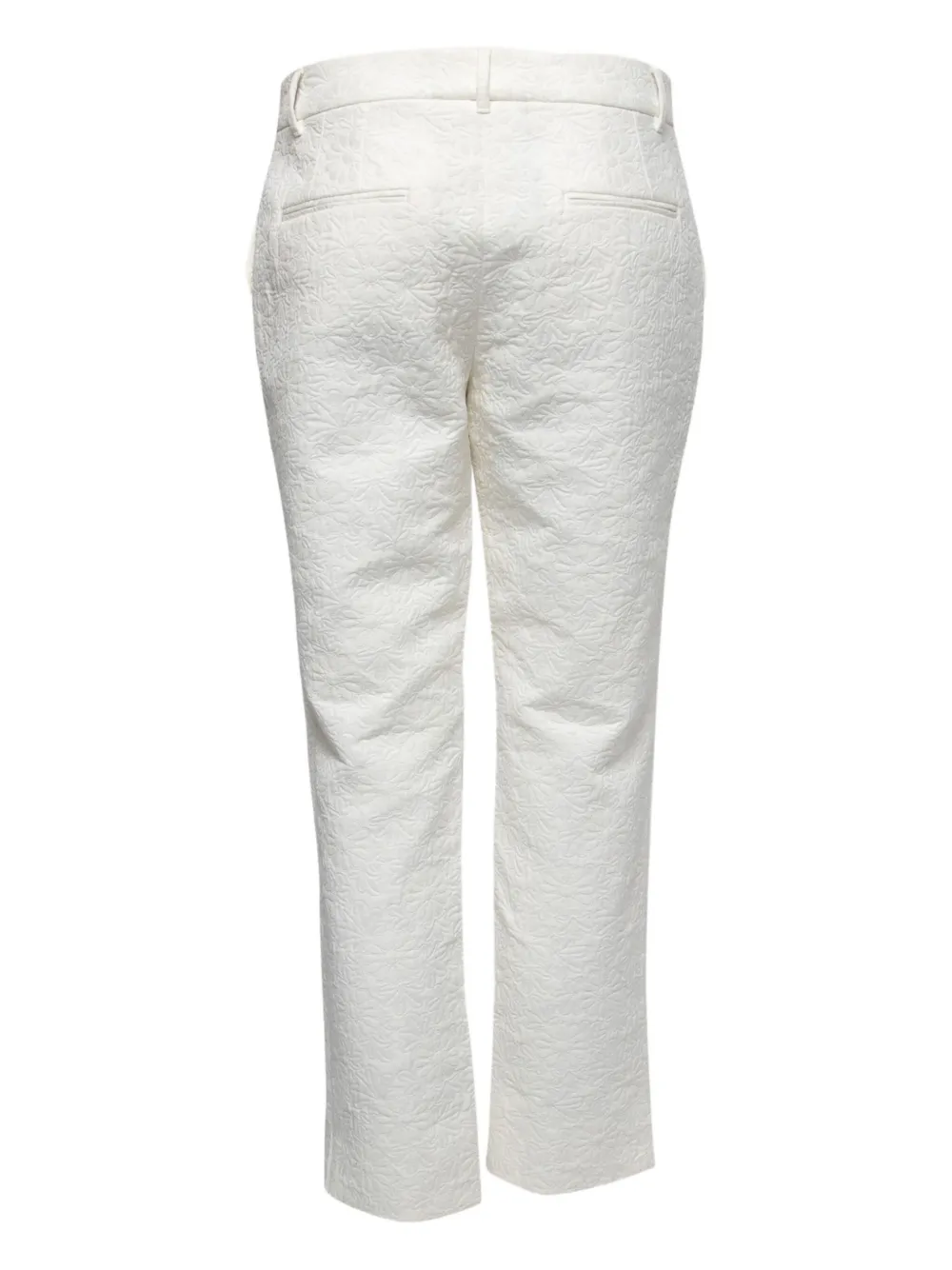 Dolce & Gabbana Pre-Owned Broek met bloemen jacquard - Wit