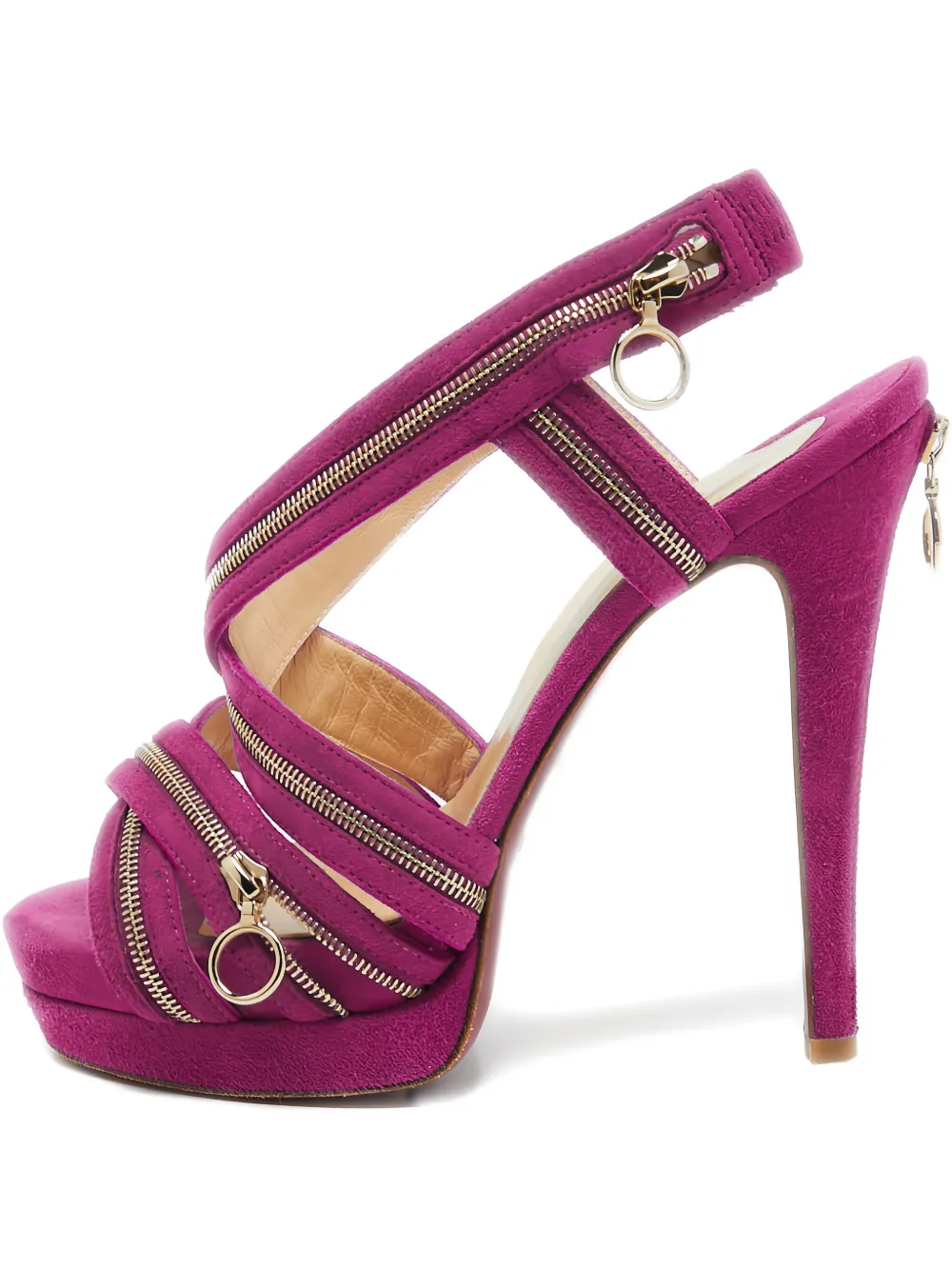 Christian Louboutin Pre-Owned スエード サンダル 130mm - パープル Christian Louboutin Pre-Owned スエード サンダル 130mm - パープル