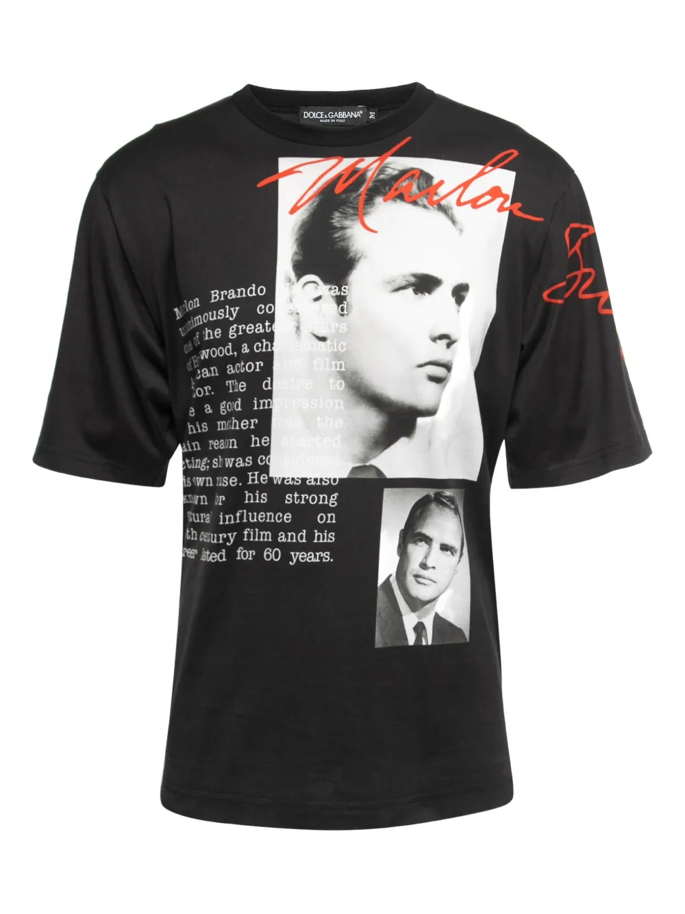 Dolce & Gabbana Pre-Owned 2024 graphic-print T-shirt | Black | Image 1