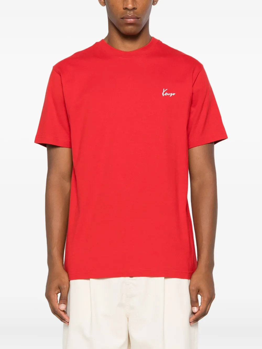 Kenzo T-shirt met bloemenprint Rood