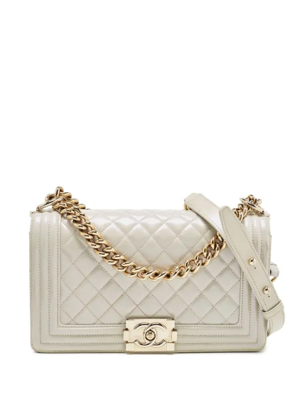 CHANEL Pre-Owned ボーイ シャネル ショルダーバッグ | ホワイト