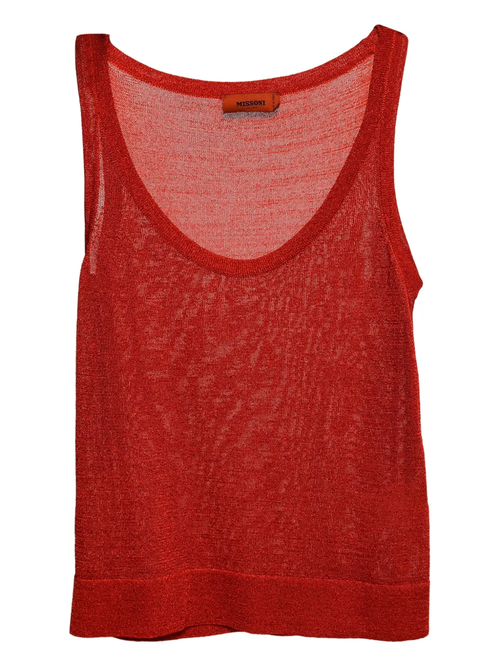 Missoni Pre-Owned knitted tank top | Orange | Image 1